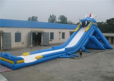 Glissière d'eau gonflable géante adulte extérieure, glissière gonflable massive pour le parc d'attractions