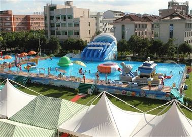 Parc d'attractions gonflable adulte de cadre de sécurité avec le PVC résistant au feu