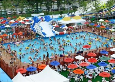 Parc aquatique gonflable extérieur de grand cadre avec la piscine, parc aquatique gonflable d'arrière-cour