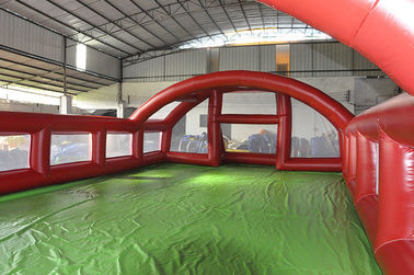 Terrain de football gonflable extérieur, terrain de football gonflable de savon pour le jeu de sport