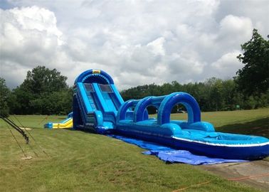 Exciter glissement et glissière gonflables de bâche de PVC de 0.55mm le doubles avec la piscine
