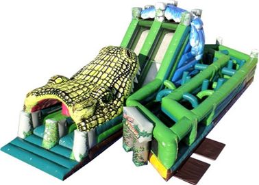 Parcours de combattant gonflable géant, parcours de combattant extérieur de terrain de jeu pour des étudiants