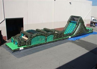 60 pieds de parcours de combattant gonflable, parcours de combattant militaire gonflable