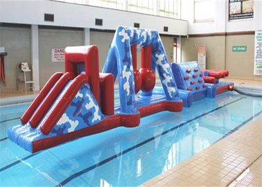 Parcours de combattant gonflable de l'eau de sports drôles d'enfants avec la bâche de PVC de sécurité