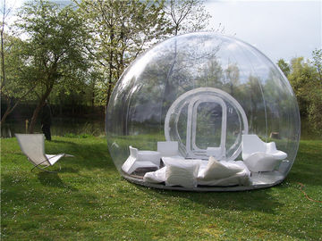 Tente gonflable de pièce transparente, tente gonflable de bulle avec le ventilateur