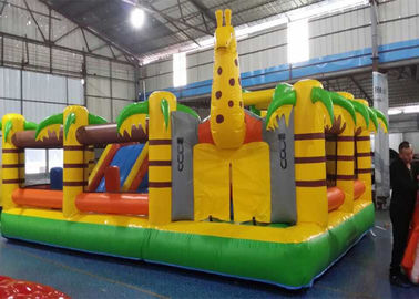 Château plein d'entrain gonflable de palmier de bâche vilaine de PVC pour des enfants