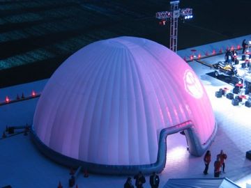 Tente gonflable de résistance d'éclairage de partie UV de dôme pour la couverture 30m d'étape