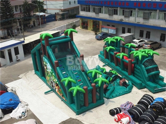 parcours du combattant gonflable de jungle de PVC de 0.55mm avec la taille faite sur commande de boule