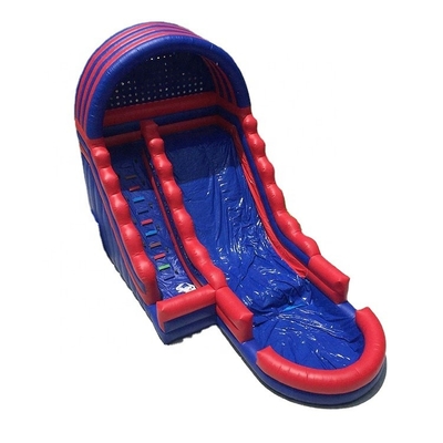 OEM Plato Inflatable Swimming Pool Water glisse les Waterslides rouges et bleus d'explosion