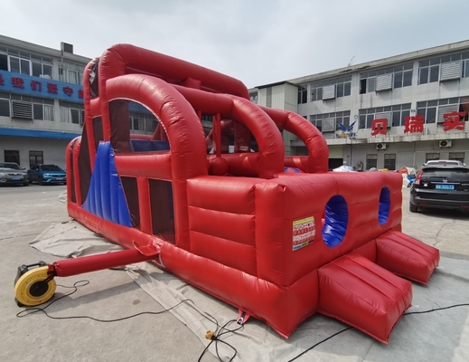 videur gonflable Silde 10mL*5mW*4mH de course d'enfants de parcours du combattant de PVC de 0.55mm