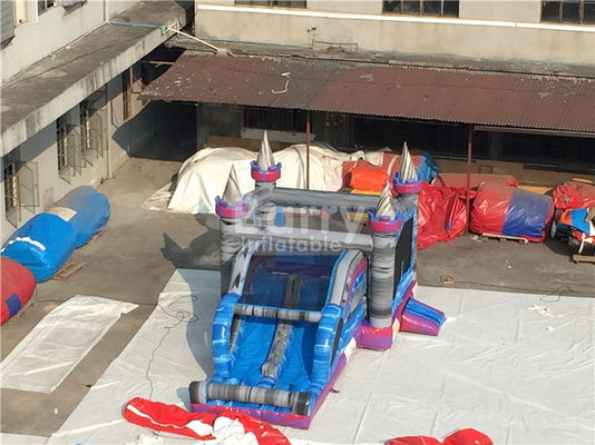 Glissière gonflable d'intérieur de château de videur combinée pour la piscine de boule d'enfants