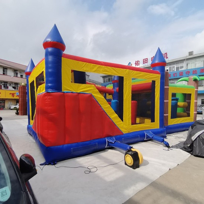 Petite glissière combinée gonflable adaptée aux besoins du client de videur résistante au feu
