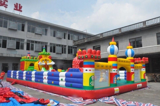 château plein d'entrain sautant gonflable de thème de bande dessinée de la Chambre 30x10m de PVC de 0.55mm