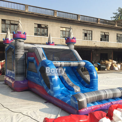 Château gonflable commercial de bâche de la CE avec la piscine 10mL*5mW*6mH de glissière d'eau
