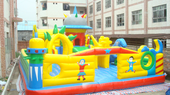 Parc sautant de jeu de château de PVC du videur gonflable commercial 0.55mm