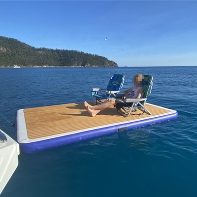 Flotteurs et radeaux gonflables d'océan de PVC de point de baisse de dock flottant d'OEM