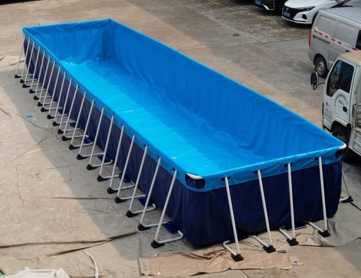 Piscine portative de PVC de SCT au-dessus du cadre au sol 12*3*1.32m en métal