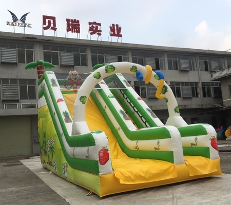 L'eau imperméable d'explosion de terrain de jeu d'enfants glisse le thème d'animal et de fruit